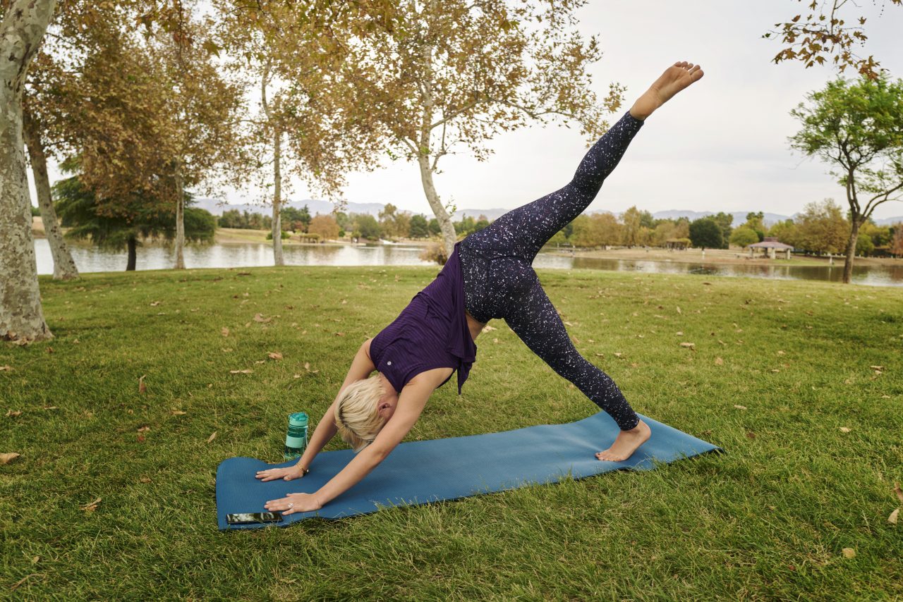 Woman doing yoga